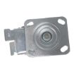 4X2 Mold On Rubber Swivel Caster W/Total Brake