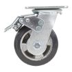 5X2 Mold On Rubber Swivel Caster W/Total Brake