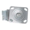 5X2 Mold On Rubber Swivel Caster W/Total Brake