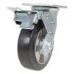 6X2 Mold On Rubber Swivel Caster W/Total Brake