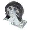 6X2 Mold On Rubber Swivel Caster W/Total Brake