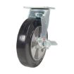 8X2 Mold On Rubber Swivel Caster W/Brake