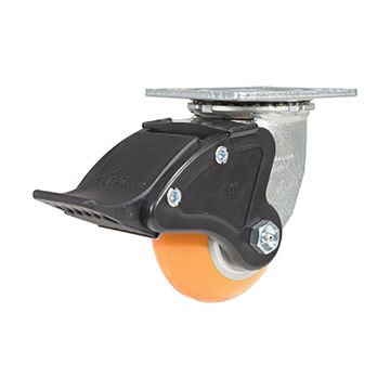 Caster, 4X2 Aluminum Swivel W/ Total Brake, P/N: CST-F34-4X2SI-SWTB1 Caster, 4X2 Aluminum Swivel W/ Total Brake