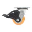 Caster, 4X2 Aluminum Swivel W/ Total Brake
