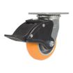 Caster, 5X2 Aluminum Swivel W/ Total Brake