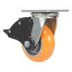 Caster, 5X2 Aluminum Swivel W/ Total Brake