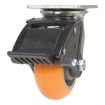 Caster, 5X2 Aluminum Swivel W/ Total Brake