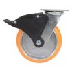 Caster, 8X2 Aluminum Swivel W/ Total Brake