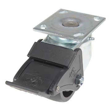 Caster, 4X2 Glass Filled Nylon Light Duty Swivel/Lock, P/N: CST-HLD-4X2GFN-SWTB1 Caster, 4X2 Glass Filled Nylon Light Duty Swivel/Lock