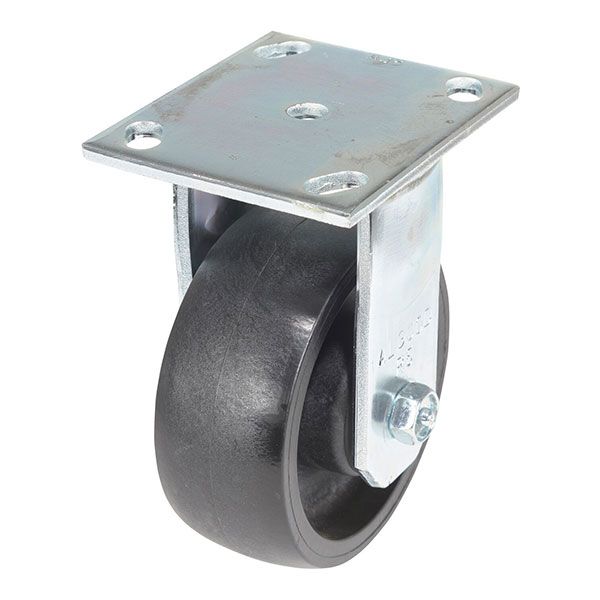 Caster, 5X2 Glass Filled Nylon Light Duty, Rigid