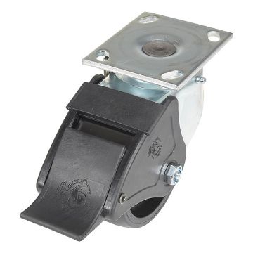 Caster, 5X2 Glass Filled Nylon Light Duty, Swivel/Lock, P/N: CST-HLD-5X2GFN-SWTB1 Caster, 5X2 Glass Filled Nylon Light Duty, Swivel/Lock