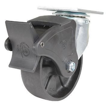 Caster, 6X2 Glass Filled Nylon Light Duty, Swivel/Lock, P/N: CST-HLD-6X2GFN-SWTB1 Caster, 6X2 Glass Filled Nylon Light Duty, Swivel/Lock