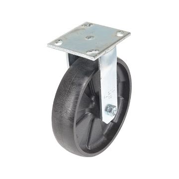 Caster, 8X2 Glass Filled Nylon Light Duty, Rigid, P/N: CST-HLD-8X2GFN-R Caster, 8X2 Glass Filled Nylon Light Duty, Rigid