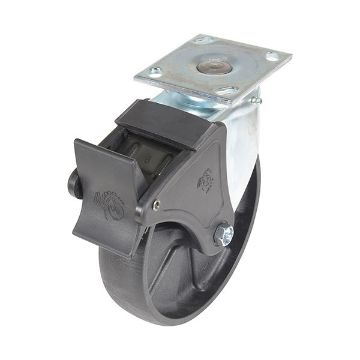 Caster, 8X2 Glass Filled Nylon Light Duty , Swivel/Lock, P/N: CST-HLD-8X2GFN-SWTB1 Caster, 8X2 Glass Filled Nylon Light Duty , Swivel/Lock