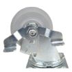 Caster, 4X2 Polyolefin Swivel W/ Brake