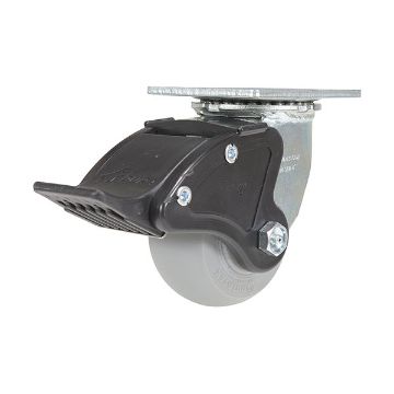 Caster, 4X2 Polyolefin Swivel W/ Total Brake