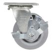Caster, 5X2 Polyolefin Swivel W/ Brake