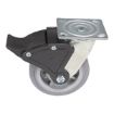 Caster, 6X2 Polyolefin Swivel W/ Total Brake
