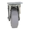 Caster, 6X2 Polyolefin Swivel W/ Total Brake