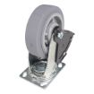 Caster, 6X2 Polyolefin Swivel W/ Total Brake