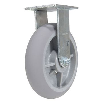 Caster, 8X2 Polyolefin Rigid, P/N: CST-F34-8X2DK-R Caster, 8X2 Polyolefin Rigid