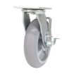 Caster, 8X2 Polyolefin Swivel W/ Brake