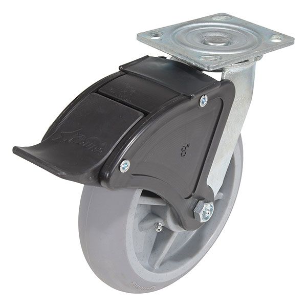 Caster, 8X2 Polyolefin Swivel W/ Total Brake