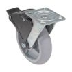 Caster, 8X2 Polyolefin Swivel W/ Total Brake