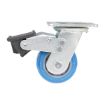 4X2 Polyurethane Swivel Caster W/Total Brake