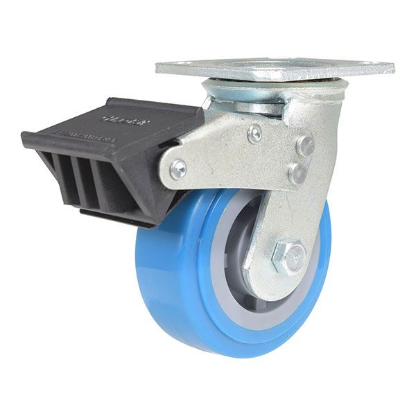 5X2 Polyurethane Swivel Caster W/Total Brake