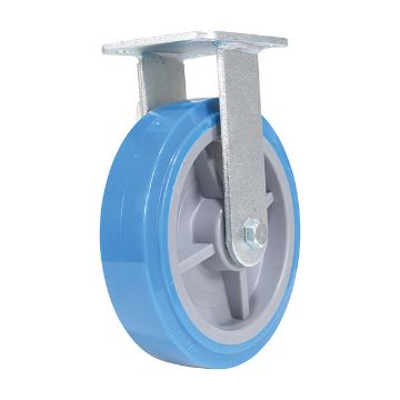 8X2 Polyurethane Rigid Caster, P/N: CST-KB-8X2PUP-R 8X2 Polyurethane Rigid Caster
