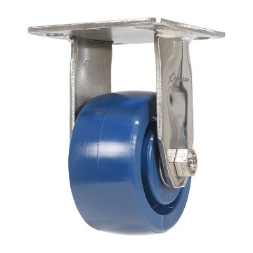 Caster, 4X2 Solid Polyurethane (Spu) Rigid, P/N: CST-F-SS-4X2SP-R Caster, 4X2 Solid Polyurethane (Spu) Rigid