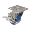 Caster, 4X2 Solid Polyurethane (Spu) Swivel W/Brake