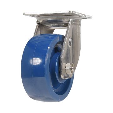 Caster, 5X2 Solid Polyurethane (Spu) Swivel, P/N: CST-F-SS-5X2SP-S Caster, 5X2 Solid Polyurethane (Spu) Swivel