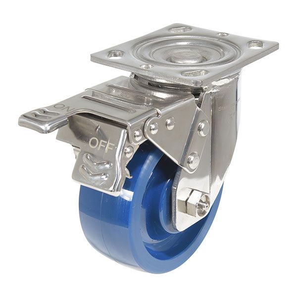 Caster, 5X2 Solid Polyurethane (Spu)Swivel W/Total Brake