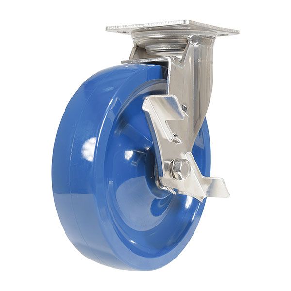Caster, 8X2 Solid Polyurethane (Spu)Swivel W/Brake
