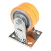 4X2 Polyurethane Sirius Dual Rigid Caster