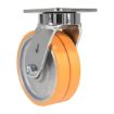 6X2 Polyurethane Sirius Dual Swivel Caster