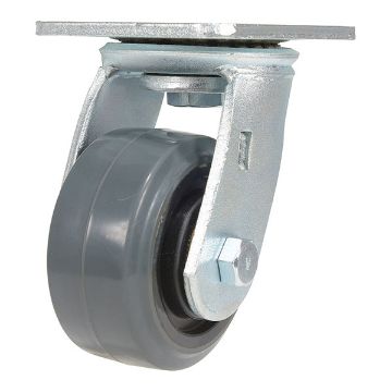 4X2 Rubber Swivel Caster, P/N: CST-KSM-4X2MR-S 4X2 Rubber Swivel Caster