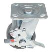 4X2 Rubber Swivel Caster W/Brake
