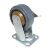 5X2 Rubber Swivel Caster W/Brake