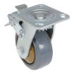 5X2 Rubber Swivel Caster W/Total Brake