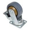 5X2 Rubber Swivel Caster W/Total Brake