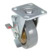 6X2 Rubber Swivel Caster W/Brake