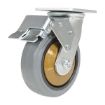 6X2 Rubber Swivel Caster W/Total Brake