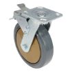 8X2 Rubber Swivel Caster W/Total Brake