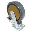 8X2 Rubber Swivel Caster W/Total Brake