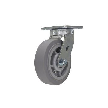 Caster, 6 X 2 Tpr/Polyolefin Hub Swivel, P/N: CST-F40-6X2DK-S Caster, 6 X 2 Tpr/Polyolefin Hub Swivel