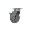 Caster, 6 X 2 Tpr/Polyolefin Hub Swiv W/Brk