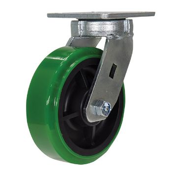 Caster, 6 X 2 High-Tech Non-Marking Polyurethane, Swivel, P/N: CST-F40-6X2DT-S Caster, 6 X 2 High-Tech Non-Marking Polyurethane, Swivel